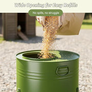 23 kg 16-Port Gravity Chicken Feeder – Avocado Green