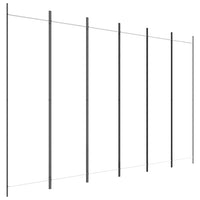 'vidaXL 6-Panel Room Divider in Black - Versatile and Foldable Partition, Made with Durable Fabric and Iron, Ideal for Bedroom and Living Room