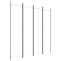 'vidaXL 6-Panel Room Divider in Black - Versatile and Foldable Partition, Made with Durable Fabric and Iron, Ideal for Bedroom and Living Room