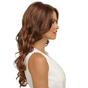 24-Inch Long Curly Synthetic Wig – Black Brown