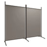 vidaXL Modern Room Divider with Foldable Design, 5-Panel Fabric Divider in White, Privacy Screen for Living Room and Bedroom, 433x180 cm