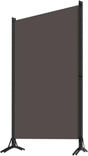 3-Panel Fabric Room Divider with Iron Frame – 4 Colours