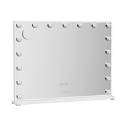 Hollywood Makeup Mirror, 80 x 60cm Vanity Mirrors Beauty Cosmetic Dressing Bathroom Decor, 17 LED Light Bulbs with 10X Magnification Frame Tabletop Lights Rectangle Dimmable