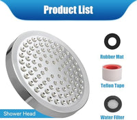 6-Inch High-Pressure Rainfall Shower Head – Chrome