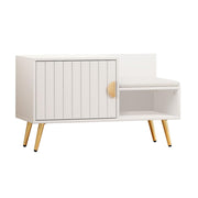 White Padded Shoe Storage Bench – Up to 6 Pairs