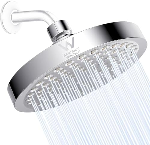 6-Inch High-Pressure Rainfall Shower Head – Chrome