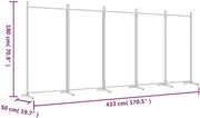 180cm Folding Fabric Room Divider – 19 Size & Colour Options