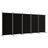 vidaXL Modern Room Divider with Foldable Design, 5-Panel Fabric Divider in White, Privacy Screen for Living Room and Bedroom, 433x180 cm