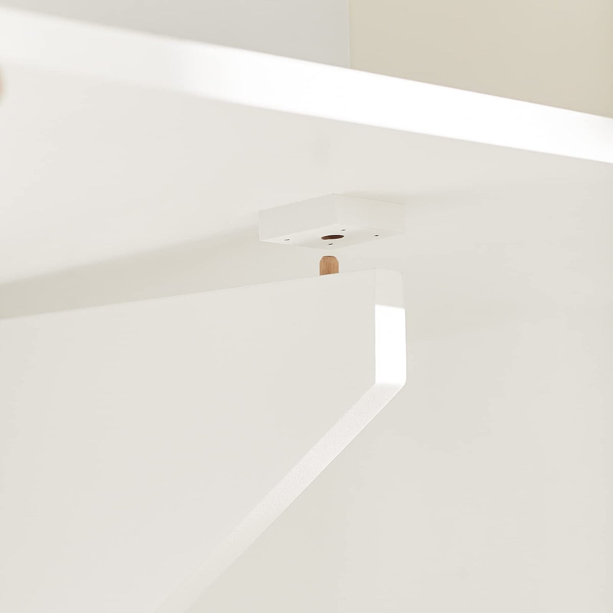 60 × 40 cm White Wall-Mounted Folding Table