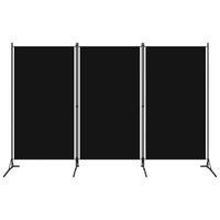 vidaXL Modern Room Divider with Foldable Design, 5-Panel Fabric Divider in White, Privacy Screen for Living Room and Bedroom, 433x180 cm