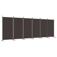 vidaXL Modern Room Divider with Foldable Design, 5-Panel Fabric Divider in White, Privacy Screen for Living Room and Bedroom, 433x180 cm