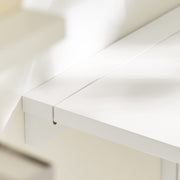 60 × 40 cm White Wall-Mounted Folding Table