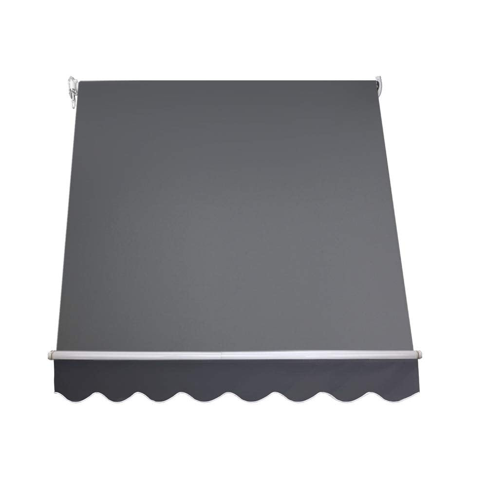 1.8 × 2.1 m Grey Retractable Pivot-Arm Outdoor Blind