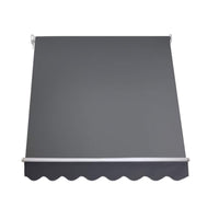 1.8 × 2.1 m Grey Retractable Pivot-Arm Outdoor Blind