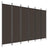 'vidaXL 6-Panel Room Divider in Black - Versatile and Foldable Partition, Made with Durable Fabric and Iron, Ideal for Bedroom and Living Room