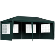 3 × 6 m Green Marquee Gazebo with 4 Window Walls