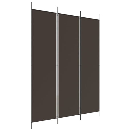 'vidaXL 6-Panel Room Divider in Black - Versatile and Foldable Partition, Made with Durable Fabric and Iron, Ideal for Bedroom and Living Room