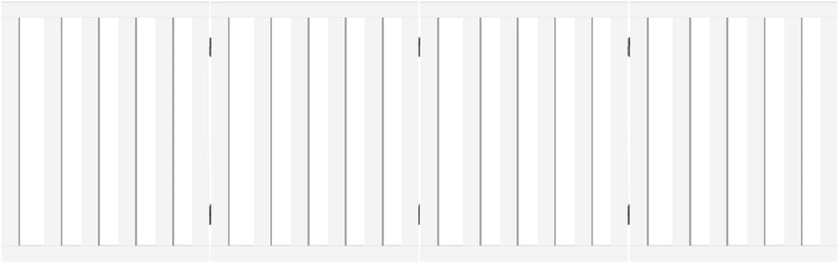 Freestanding Foldable MDF Pet Gate – 3 Sizes, White or Grey