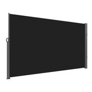 300 × 180 cm Black Retractable Side Awning