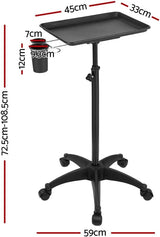 Embellir Salon Trolley Cart Spa Beauty Rolling Tray Hairdressing Storage 5-Wheel