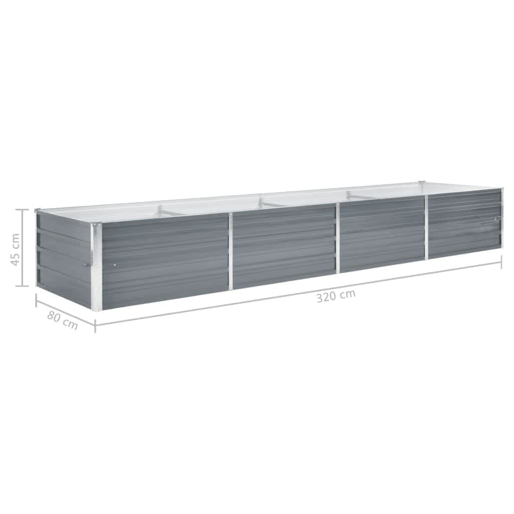 Galvanised-Steel Raised Garden Bed – 13 Size Options