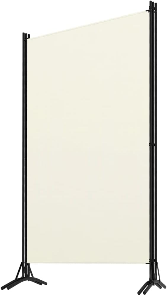 3-Panel Fabric Room Divider with Iron Frame – 4 Colours