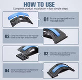 Multilevel Back Stretcher for Back Pain Relief Lower & Upper Back Support for Herniated Disc Recovery