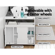 Bathroom Storage Cabinet Toilet Caddy With Wheels