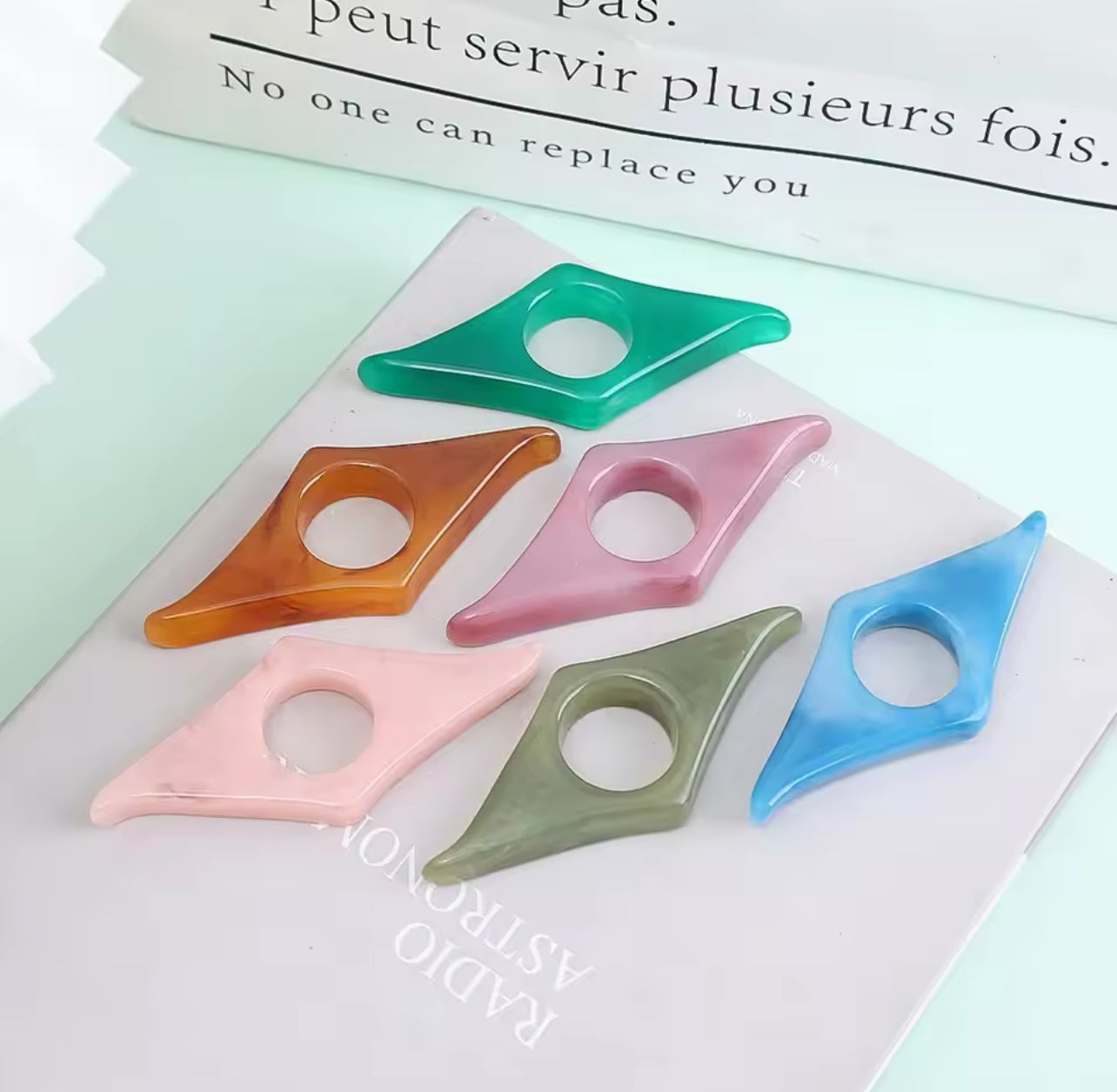 Acrylic Thumb Page Holder – 6 Designs