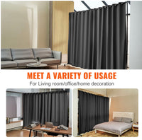 301 × 240 cm Rolling Curtain Room Divider – 2 In-Stock Colours