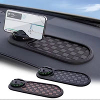 2-in-1 Anti-Slip Dashboard Mat with Rotating Phone Mount