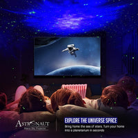 Astronaut Galaxy Projector Night Light with Remote & Timer