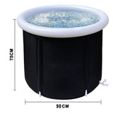 Portable Ice Bath Tub Athletes Cold Hot Water Therapy Folding Bathtub