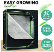 Reflective 600D Grow Tent – 120 × 120 cm or 240 × 120 cm