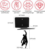 Superhero Bookend Figurines Metal Bookshelf Decor Desktop Ornament Office Desktop Accessories Bookshelf Home Decoration