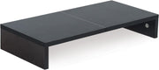 20-Inch Black Monitor Riser with Keyboard Storage