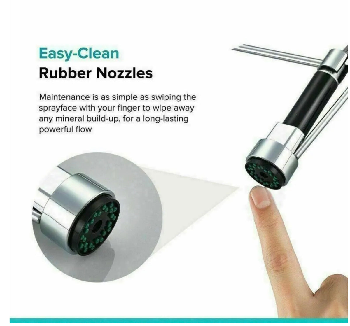 Chrome Pull-Out Kitchen Mixer Tap – 360° Swivel