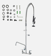 47-Inch Commercial Wall-Mount Pre-Rinse Faucet
