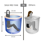 Portable Ice Bath Tub Athletes Cold Hot Water Therapy Folding Bathtub