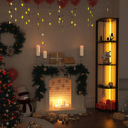 5-Tier LED Corner Shelf Floor Lamp – 162 cm, Black