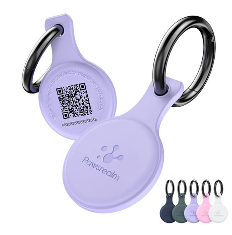 PawView Anti-Loss NFC & QR Code Pet ID Tag, Smart Silent Silicone Pet Tag for Dog and Cat