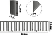 Freestanding Foldable MDF Pet Gate – 3 Sizes, White or Grey