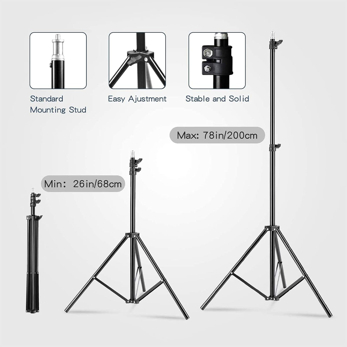 Softbox Lighting Kit Professional 2x85W Photography Video Studio Lighting Kit+Adjustable 2x2m Photography Backdrop Stand Kit with 4X 1.6x3m Backdrop Screen Background,4 Clamps and Carry Bag
