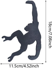 Monkey-Shaped Wooden Hanging Banana Hook
