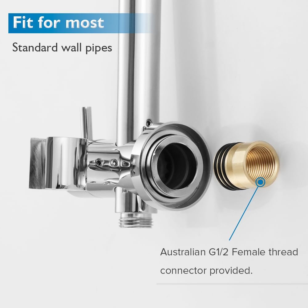 10-Inch Round Rain Shower & 3-Mode Handheld Rail Set