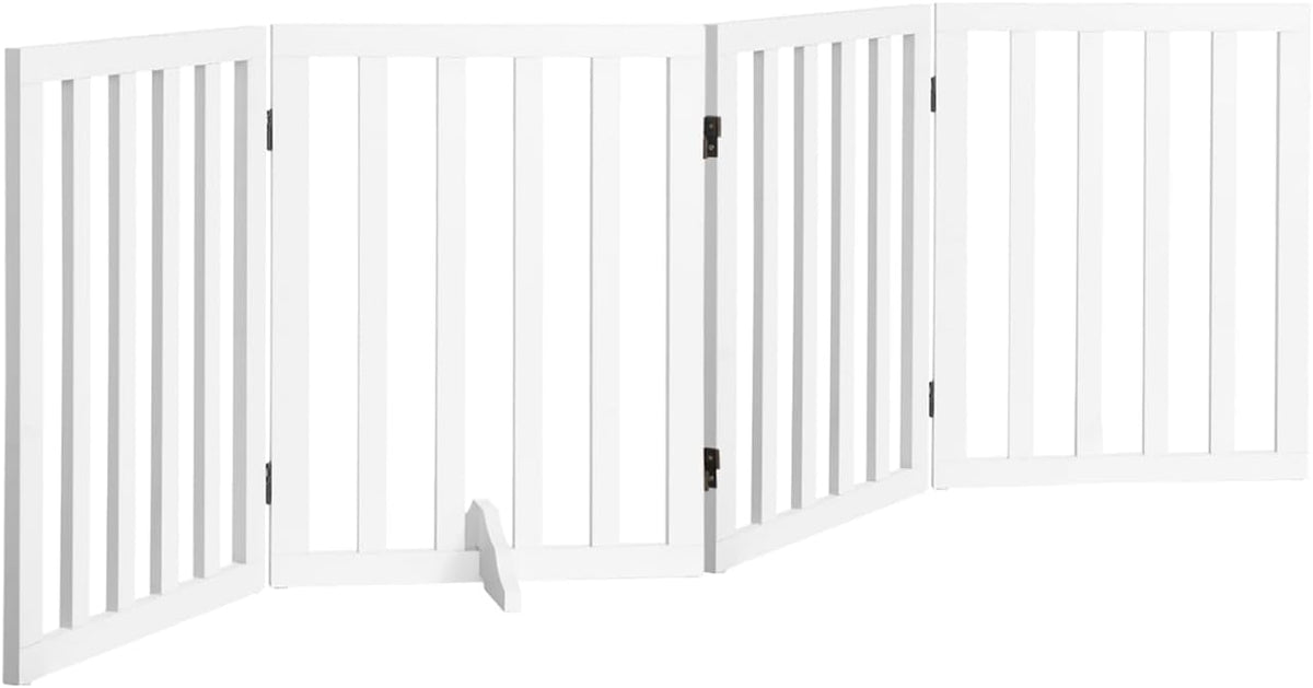 Freestanding Foldable MDF Pet Gate – 3 Sizes, White or Grey