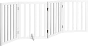 Freestanding Foldable MDF Pet Gate – 3 Sizes, White or Grey