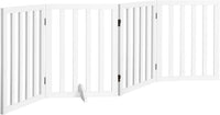 Freestanding Foldable MDF Pet Gate – 3 Sizes, White or Grey