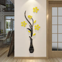 58 × 150 cm Reflective Acrylic Vase Wall Decal – 3 Colours