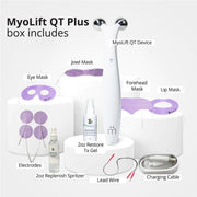 Wellness MyoLift QT Microcurrent Facial Device with Smart Current Technology and Smartphone App - Portable Skin Care Tools, Instant Face Lift, Anti Aging, Skin Tightening - Up to 400 Microamps